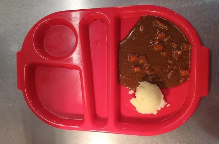 Stew and mashed potato
